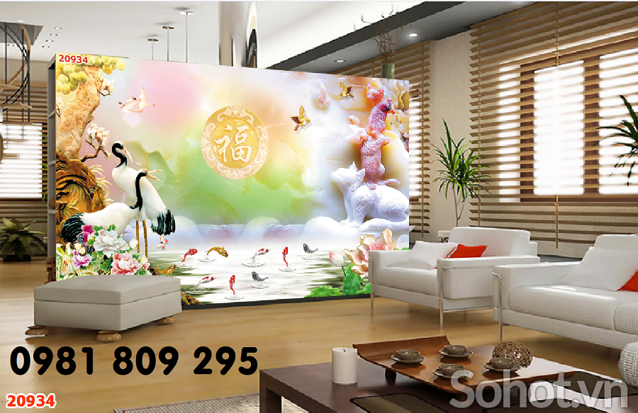 Gạch trang trí 3d sứ ngọc