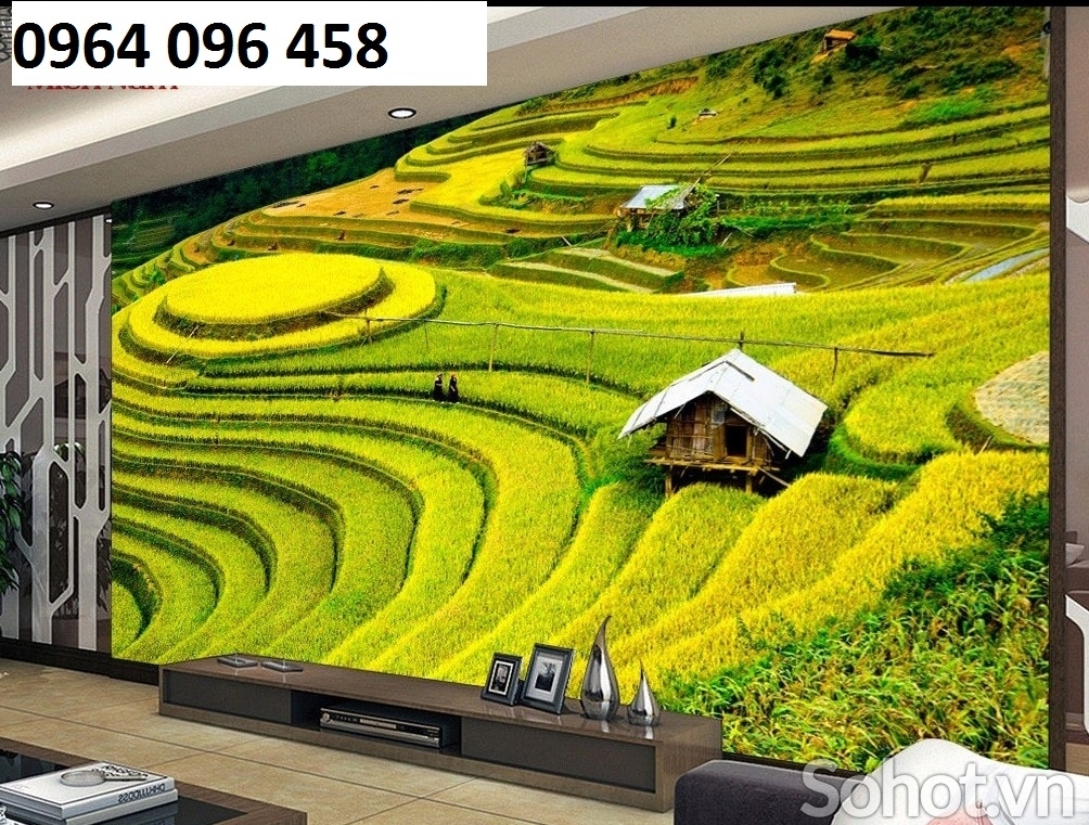 Tranh gạch 3d núi đồi -422AK
