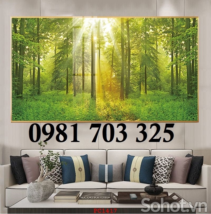 Tranh gạch 3d trang trí đẹp phong cảnh