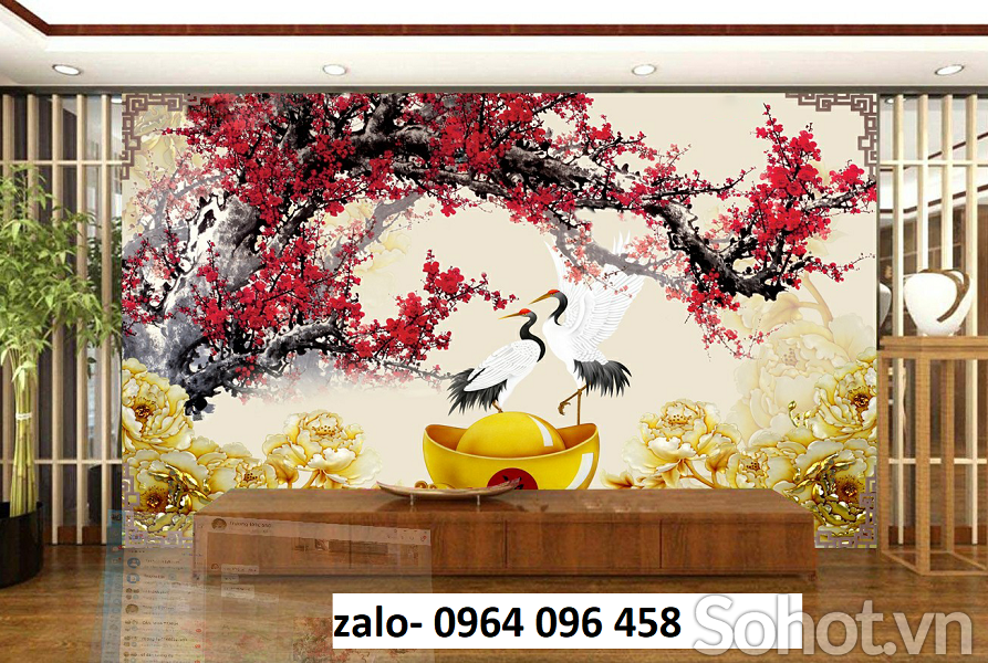 Tranh gạch 3d trang trí phòng khách đẹp - NXCV35