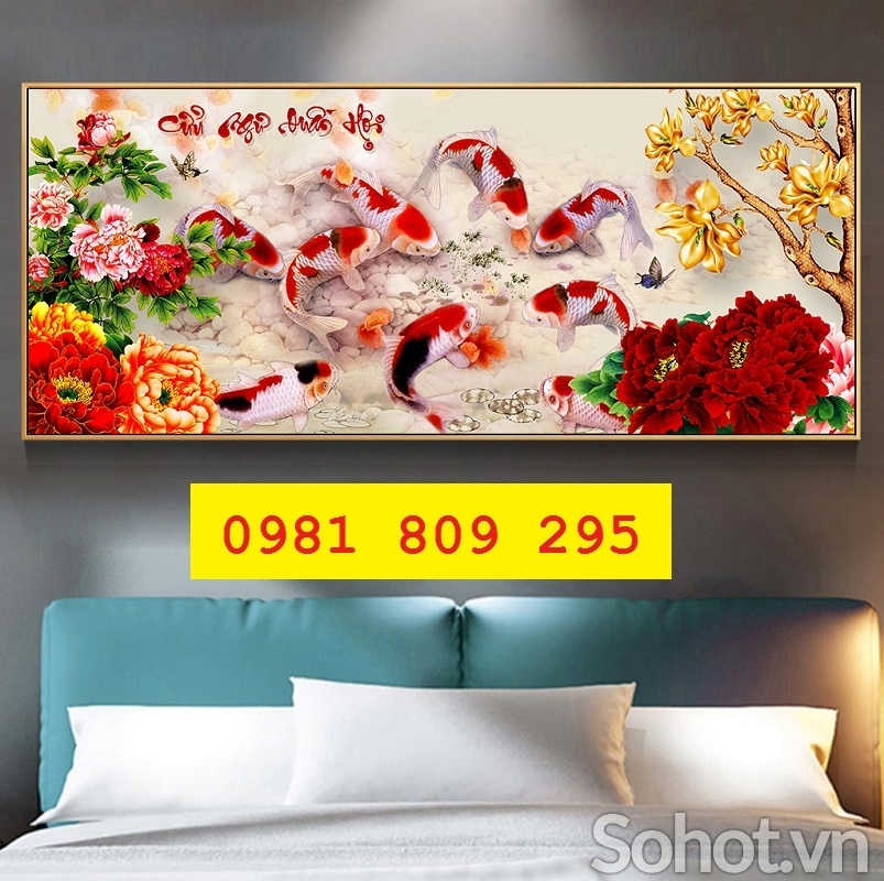 Gạch tranh cá chép