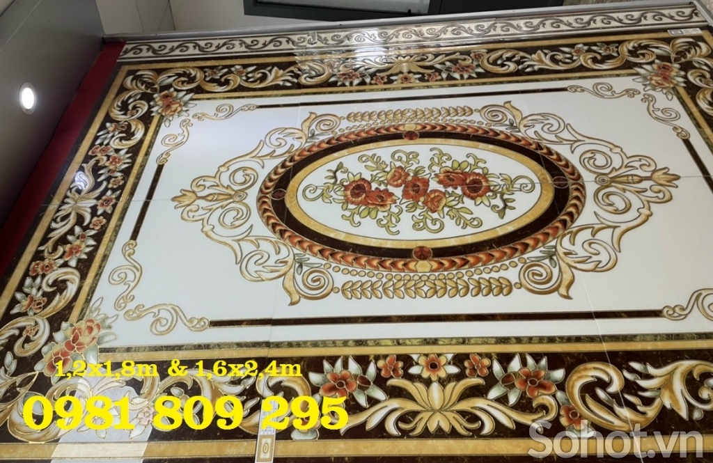 Thảm gạch trang trí nhà phòng khách HG6543