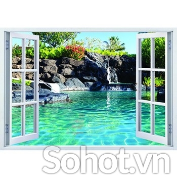 Tranh gạch 3d dán tường phòng khách - GGG4