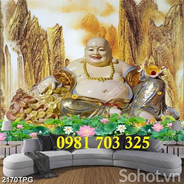 Gạch tranh 3d Phật giáo