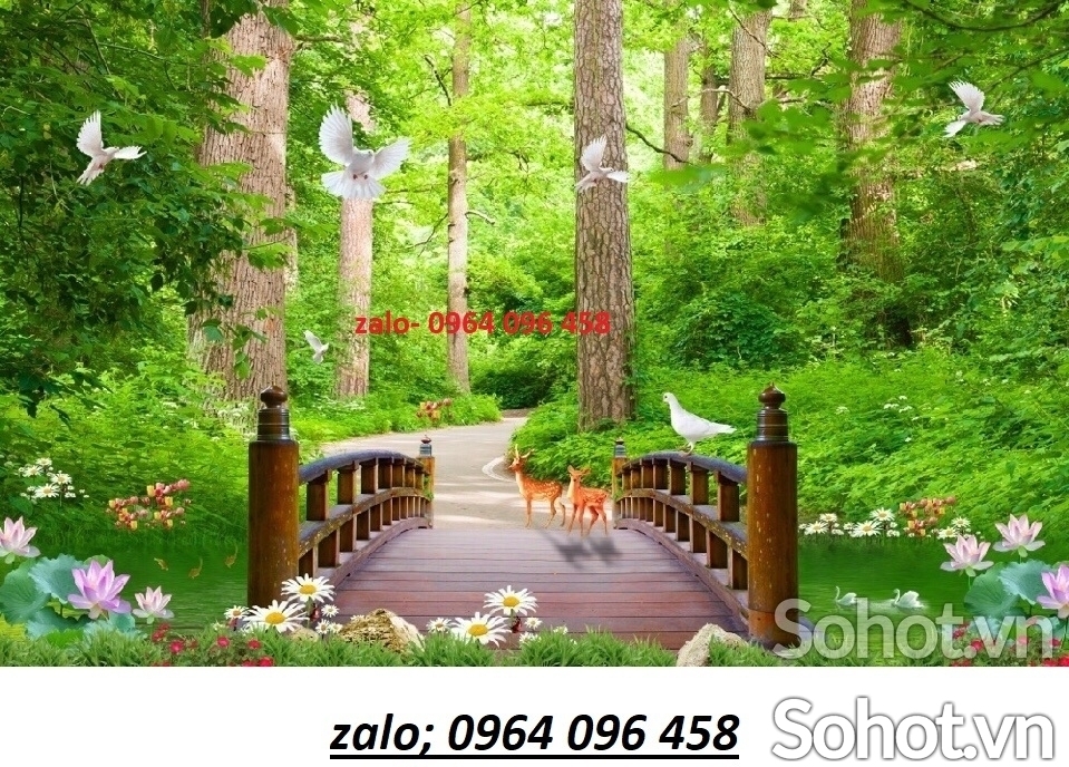 Tranh gạch 3d phong cảnh thiên nhiên - DCB65