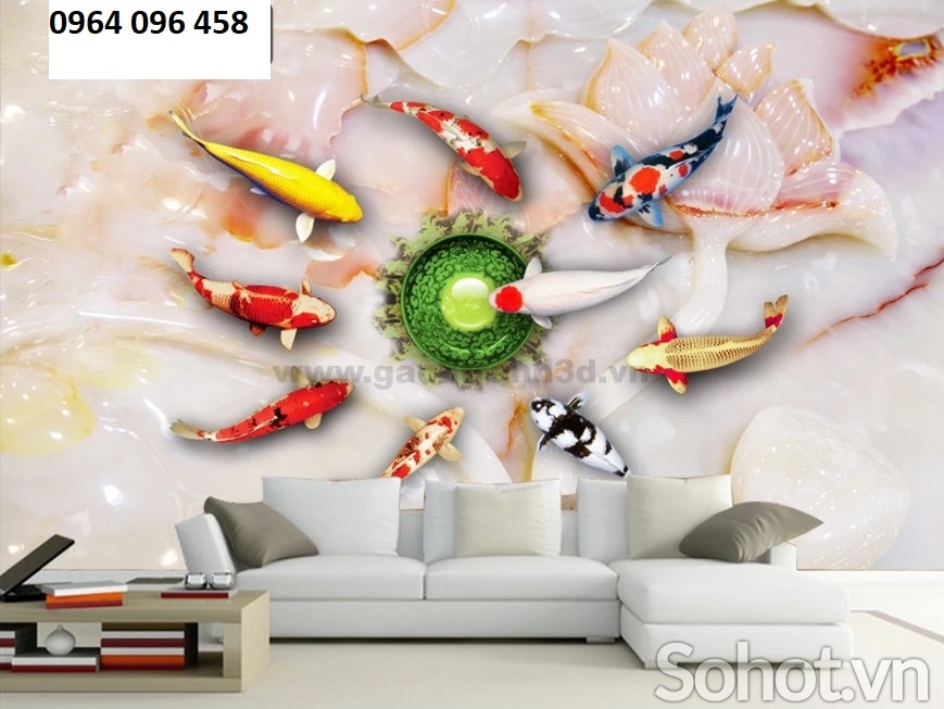 Tranh 3d - tranh gạch 3d phong thủy - CNV944