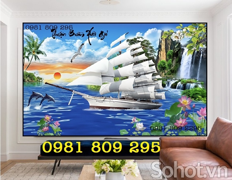 tranh phong cảnh, gạch tranh cảnh biển