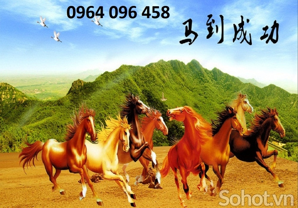 gạch tranh 3d mã đáo thành công - VBB76