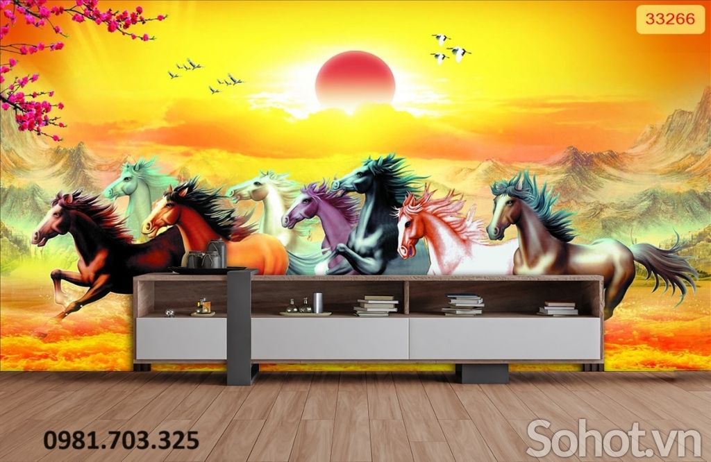 Tranh gạch 3D mã đáo đẹp