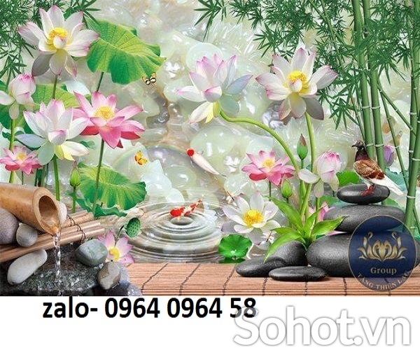 Tranh gạch 3d dán tường sau tivi - KNN8