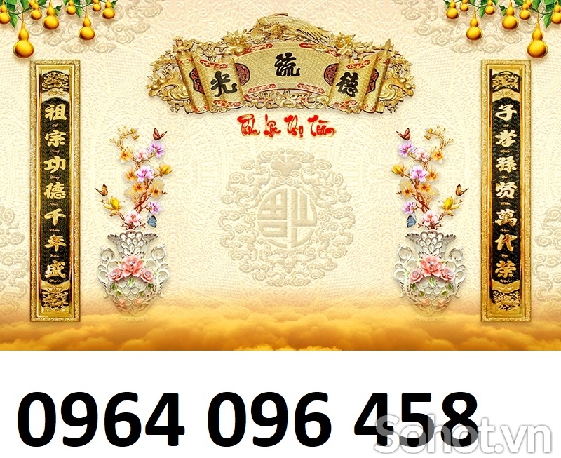 Tranh gạch 3d ốp tường phong thờ - 767C