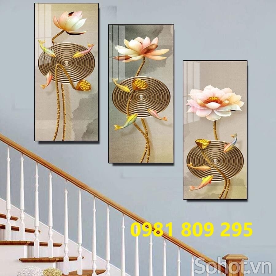 Tranh gạch ốp cầu thang đẹp HN999