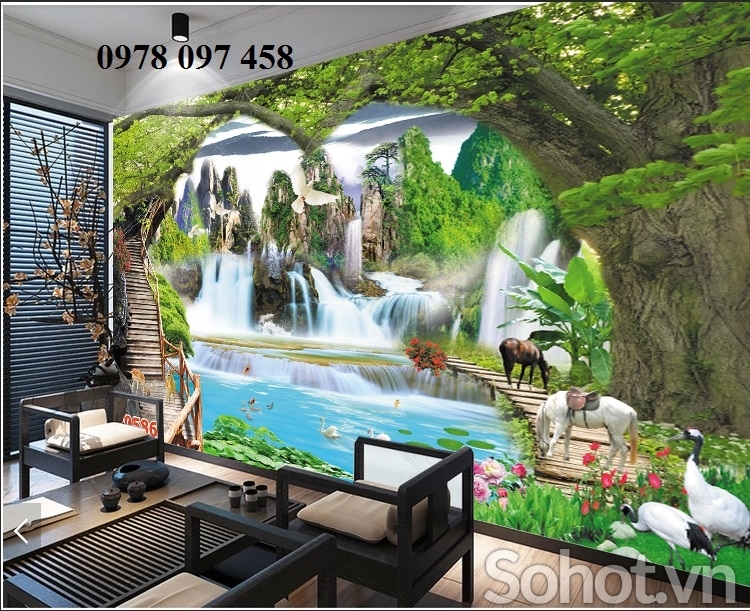 Tranh phong cảnh - tranh gạch