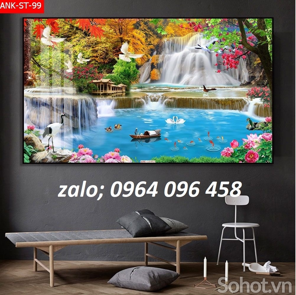 Tranh gạch 3d phong thủy hút tài lộc - CBV522