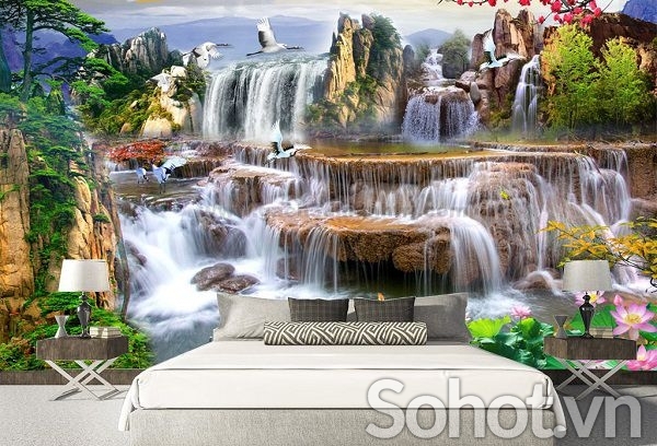 Tranh gạch 3d phong cảnh đồng quê - CNM90