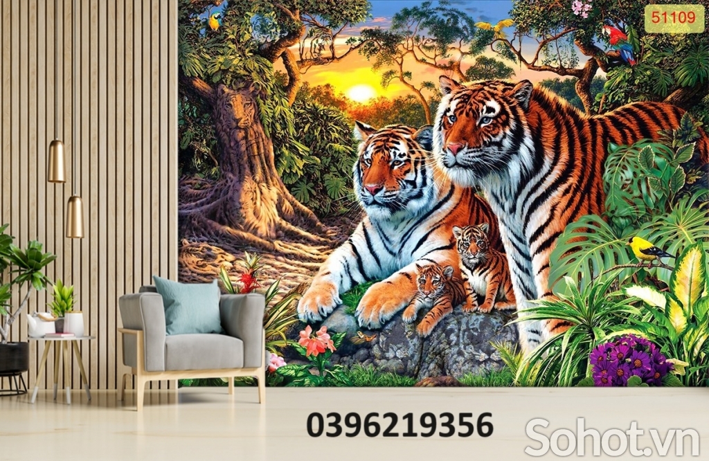 Tranh hình hổ đẹp