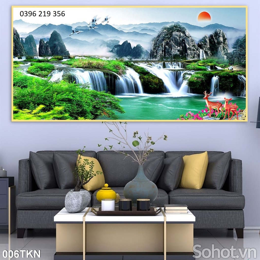 Tranh gạch men 3D ốp lát tường