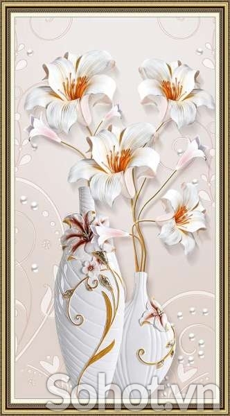 tranh gạch 3d phong thủy mệnh kim - FBN77