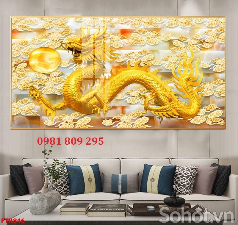 Tranh gạch - gạch 3d rồng