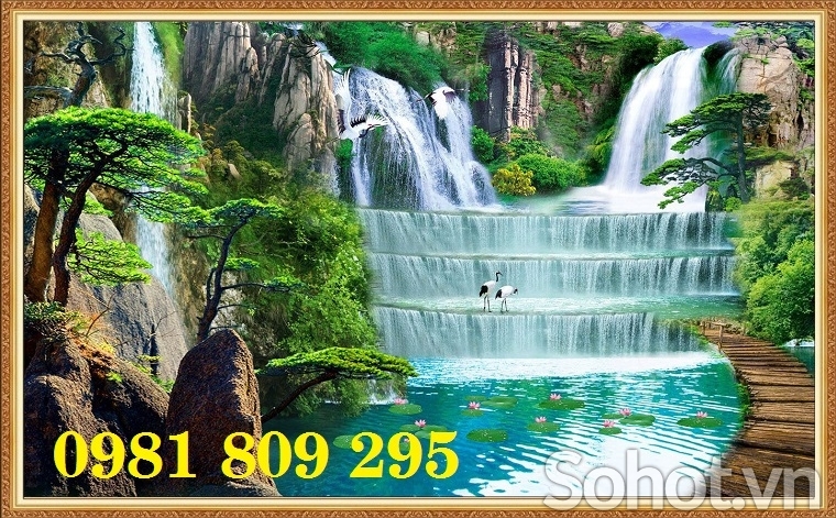 Tranh gạch men - tranh phong cảnh 3d