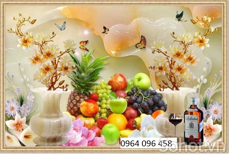 tranh phòng thờ - gạch tranh ốp tường 3d