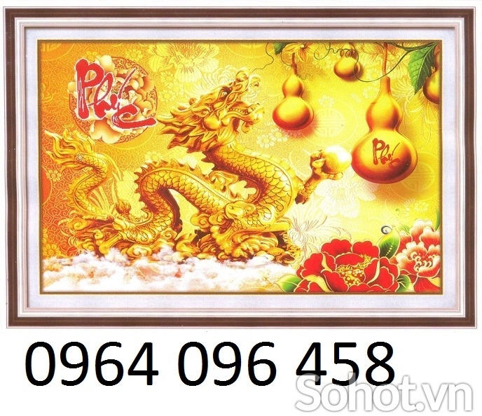 tranh rồng 3d phong thủy - VML9