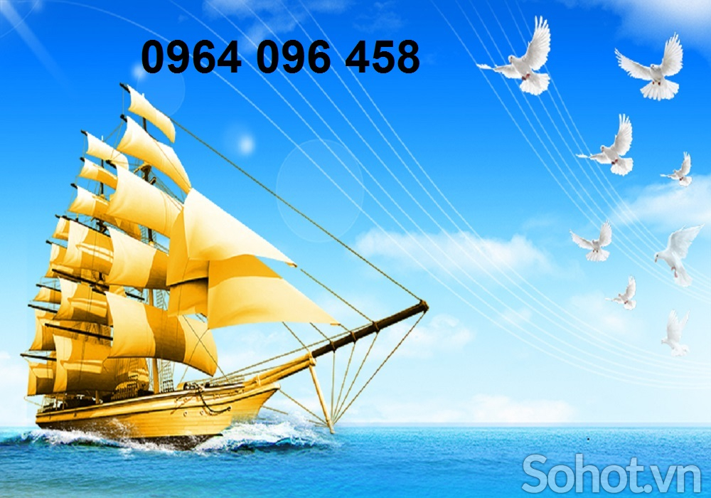 Tranh gạch thuận buồm xuôi gió 3d - 6445CV