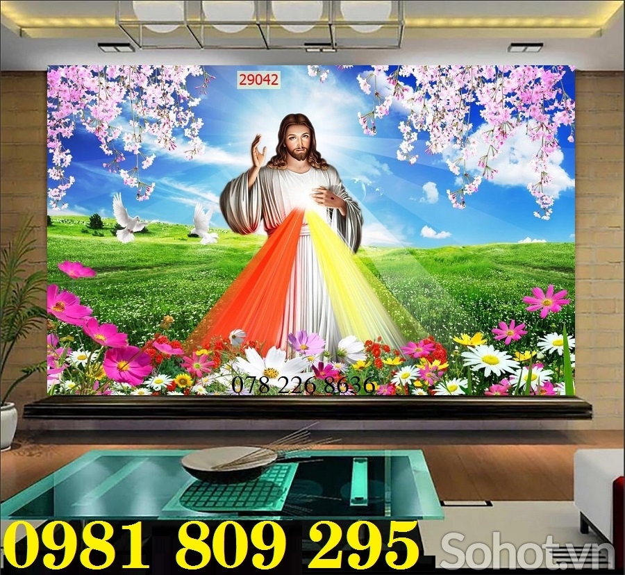 Gạch tranh 3d thiên chúa - tranh công giáo