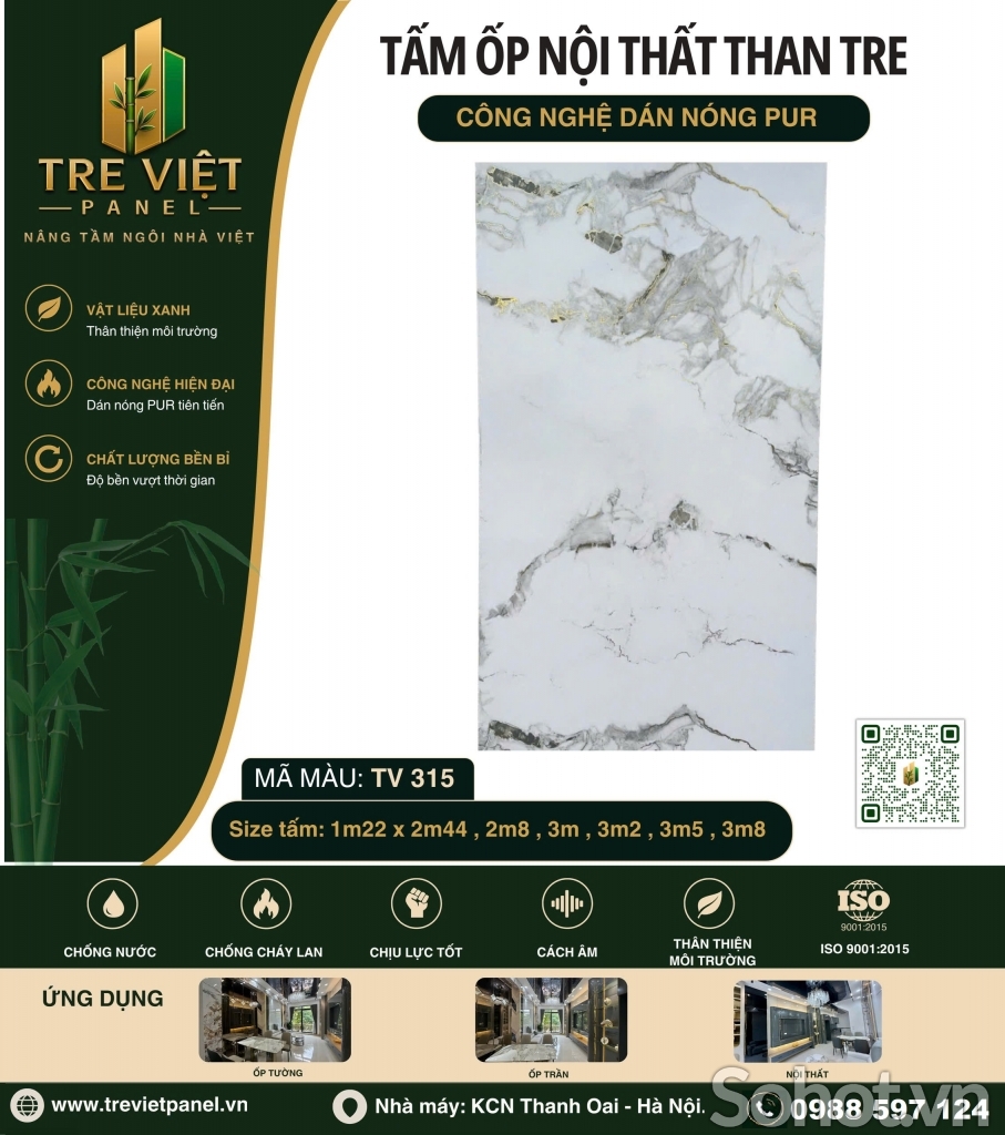 Tấm ốp tường than tre ốp tường