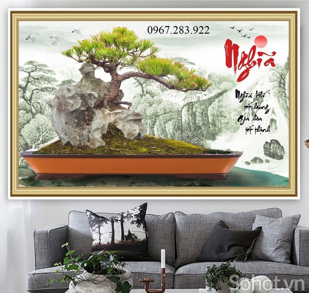 Gạch tranh- Tranh trang trí cây cảnh