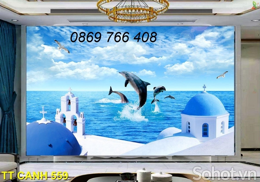 Tranh treo tường phòng khách 3d