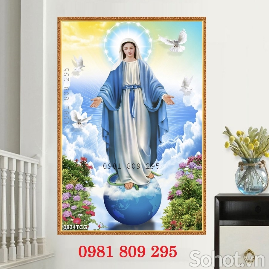 Gạch tranh Đức Mẹ Maria , công giáo