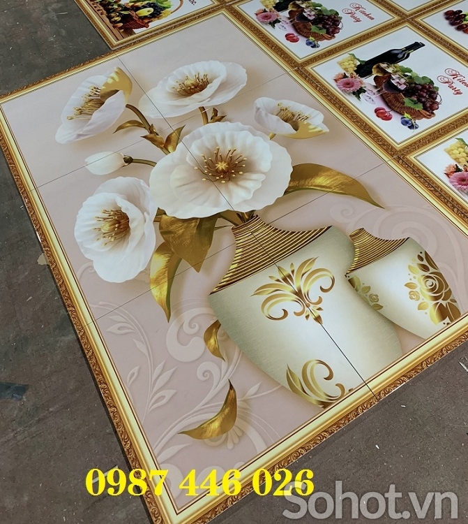 Tranh gạch hoa 3d HP7233