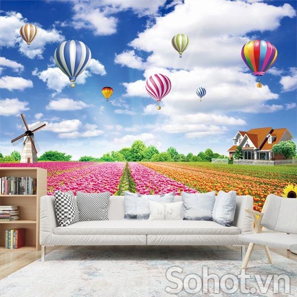 Tranh gạch 3d hoa cỏ thiên nhiên - XLGV554