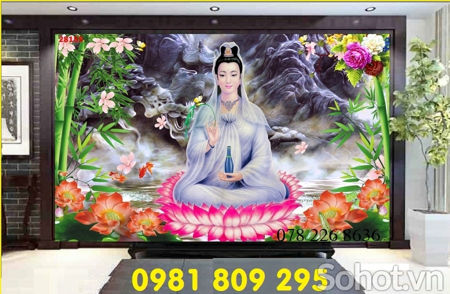 Tranh Phật giáo - gạch tranh 3d