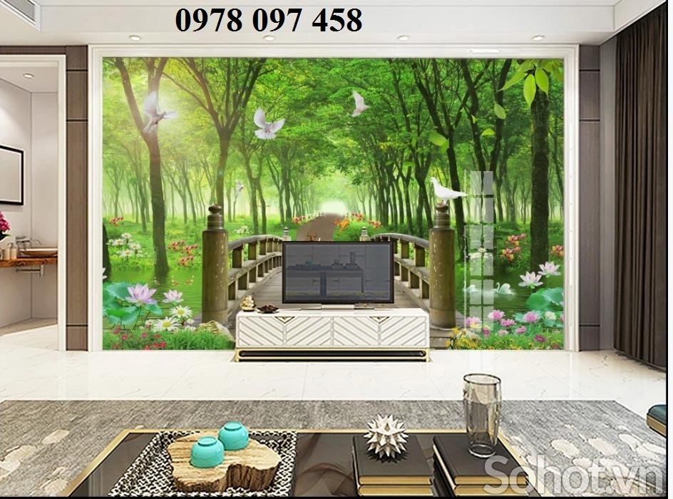 Gạch tranh đẹp trang trí phòng