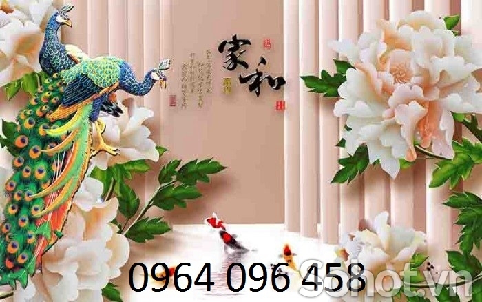 Tranh gạch 3d hoa sứ ngọc - SKC33