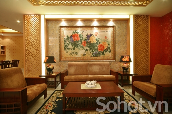 Tranh gạch phòng khách