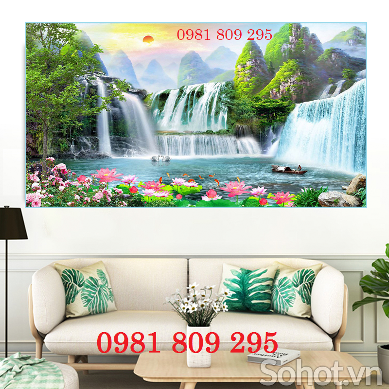 Tranh gạch men phong cảnh - gạch 3d