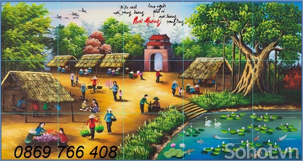 Tranh đồng quê tươi đẹp