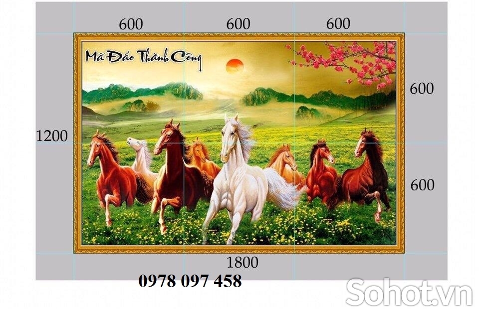 Gạch tranh mã đáo thành công