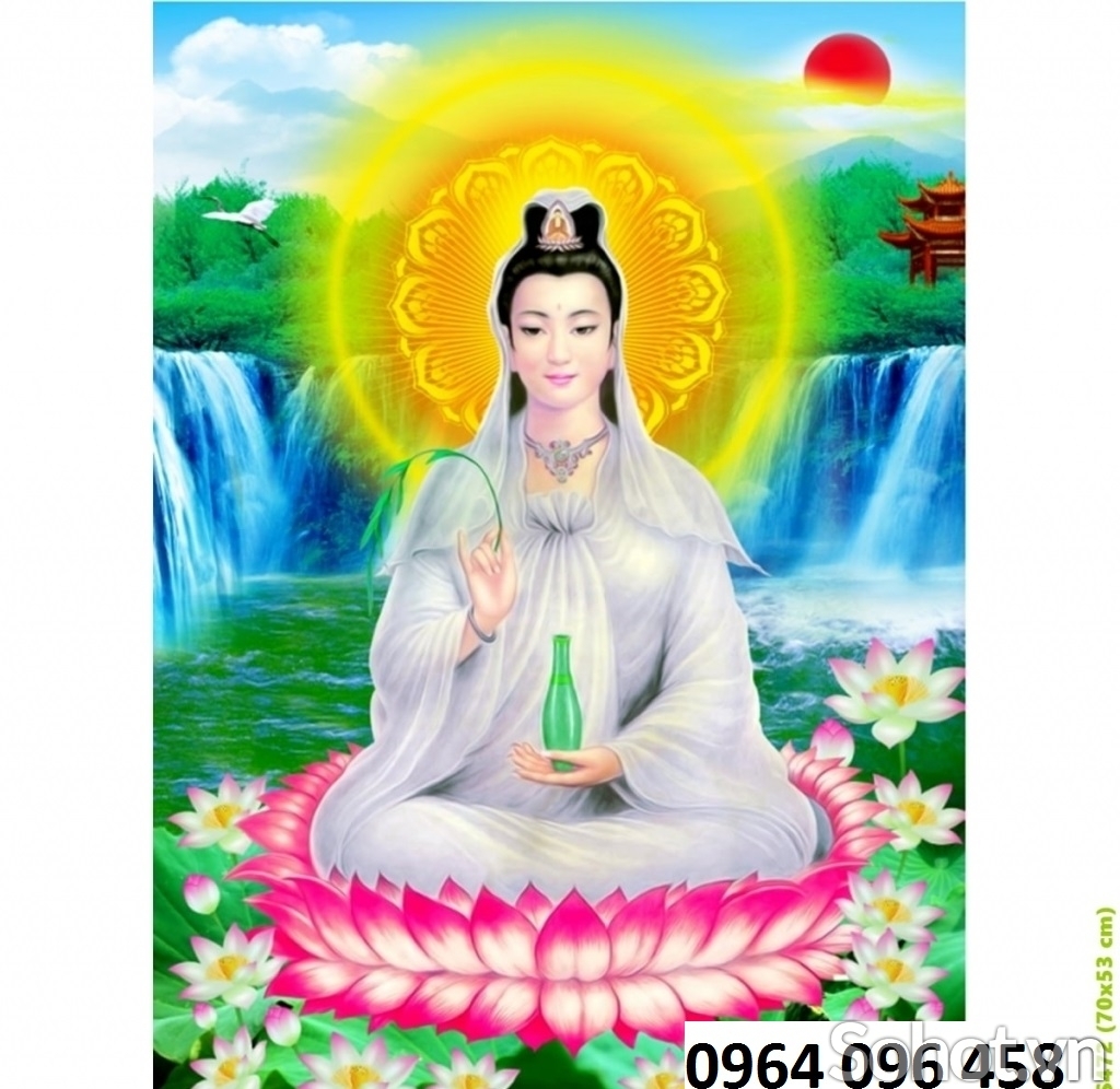 Tranh gạch 3d hình phật ốp tường - SDX42