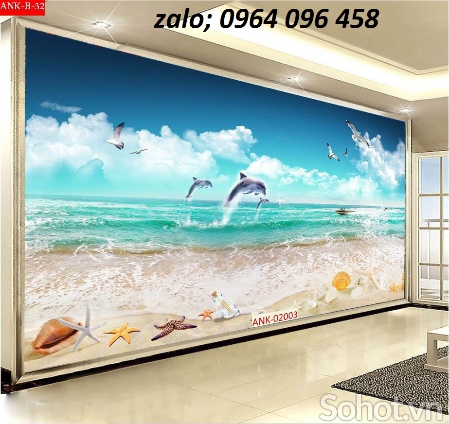 Tranh gạch 3d phong cảnh biển - SCX72