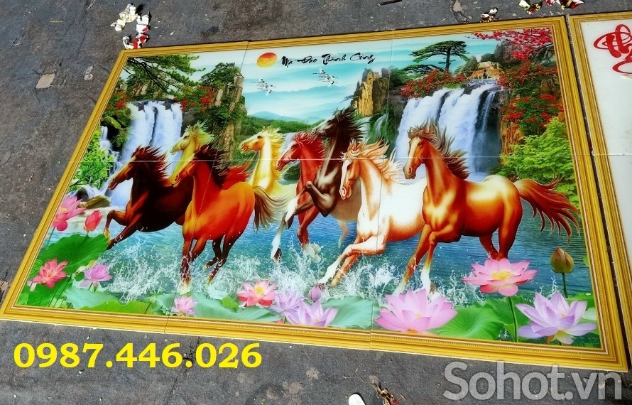 In gạch tranh mã đáo thành công HP86263