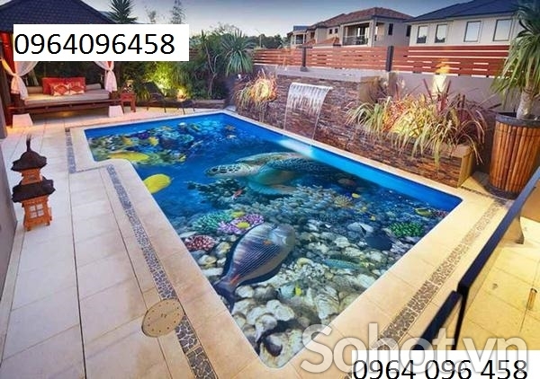 Tranh gạch 3d cá heo đại dương - 0444XC