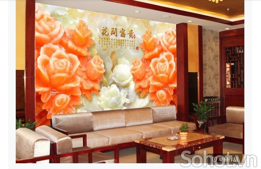 Tranh 3D- Tranh sứ ngọc