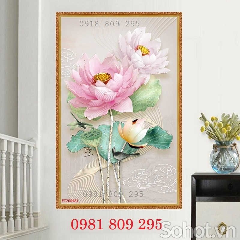 Gạch tranh hoa sen