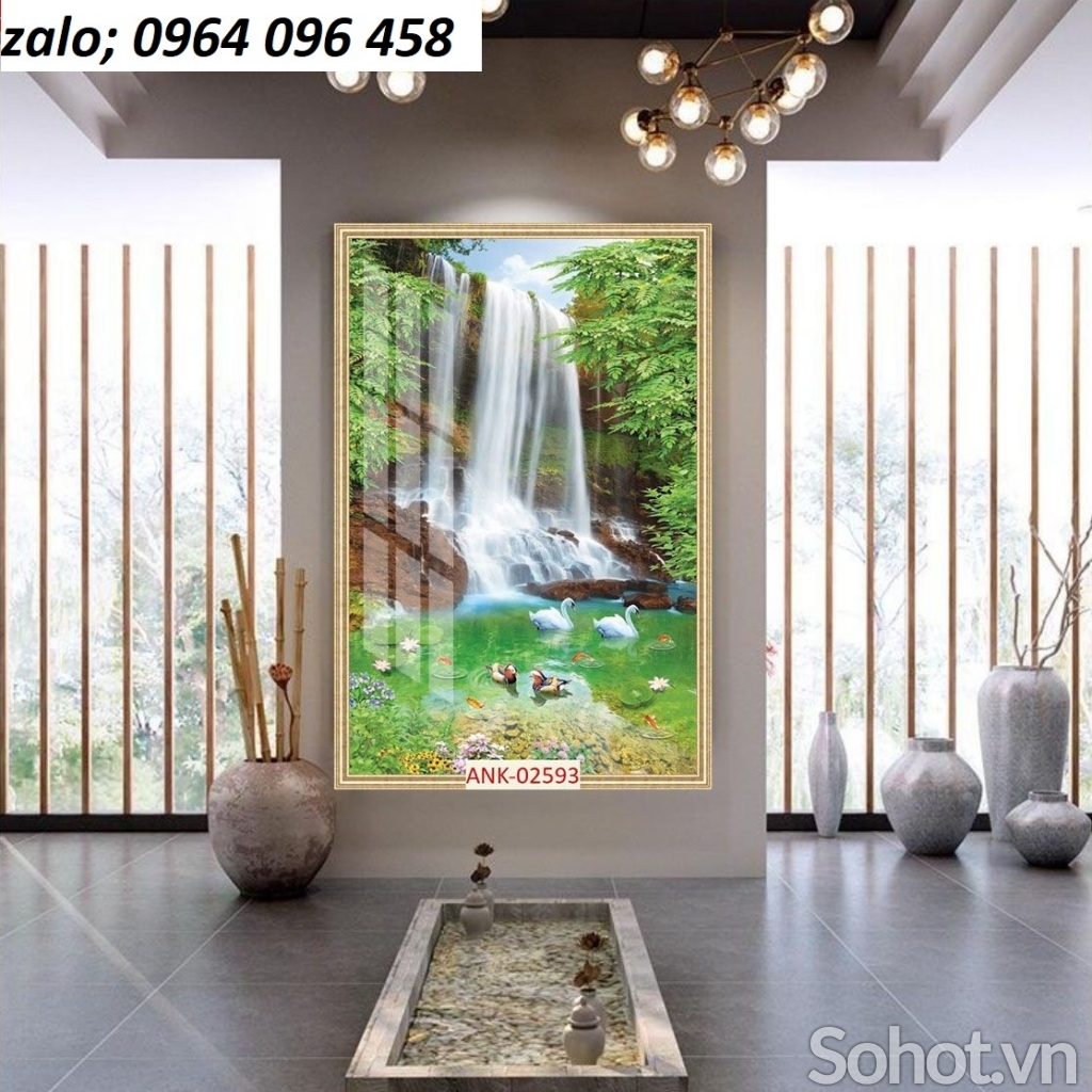 Tranh gạch 3d ốp tường phong cảnh - HDX44