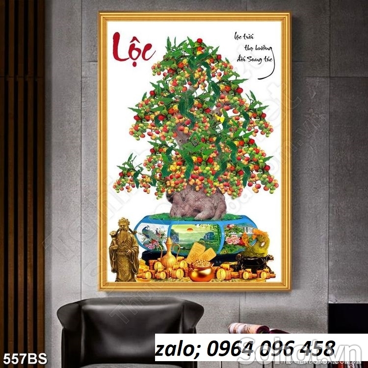 Tranh gạch 3d cây cảnh - DLP09
