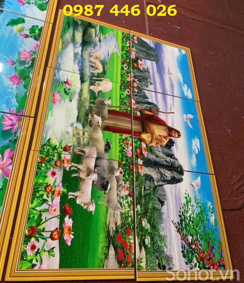 Gạch 3d tranh gạch men thiên chúa HP7293